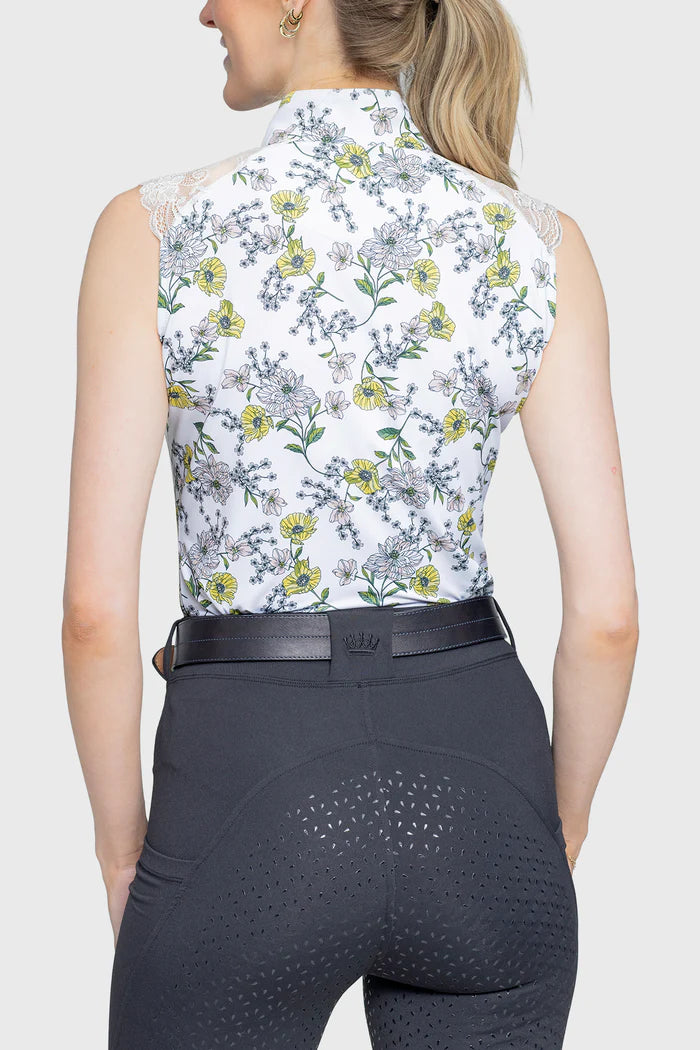 Kastel Yellow Wild Poppies Sleeveless Shirt