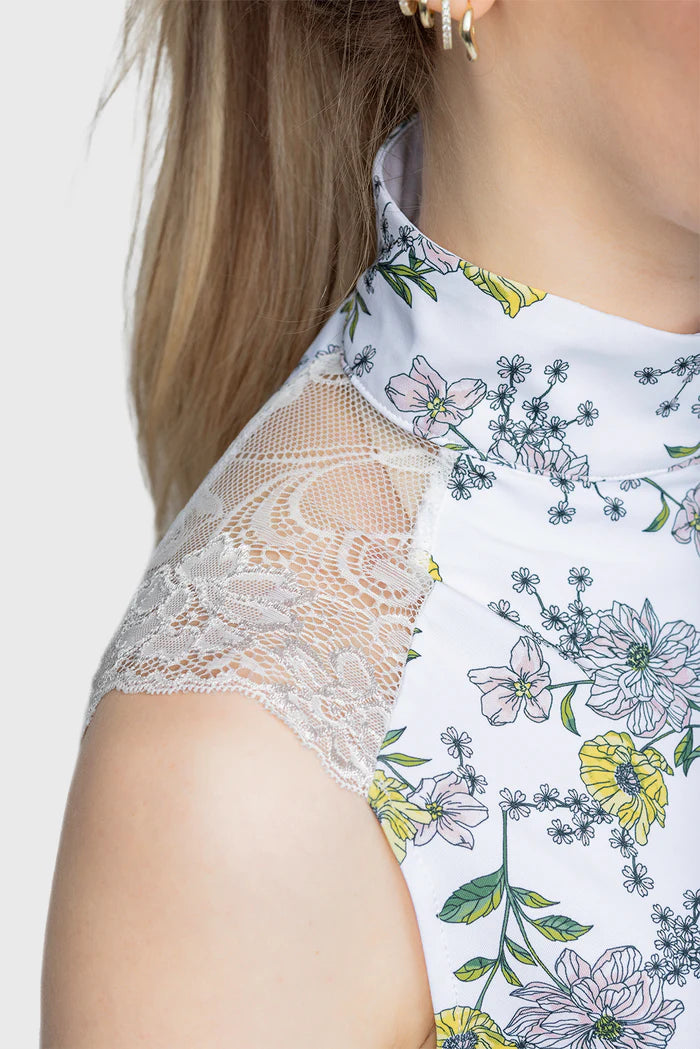 Kastel Yellow Wild Poppies Sleeveless Shirt