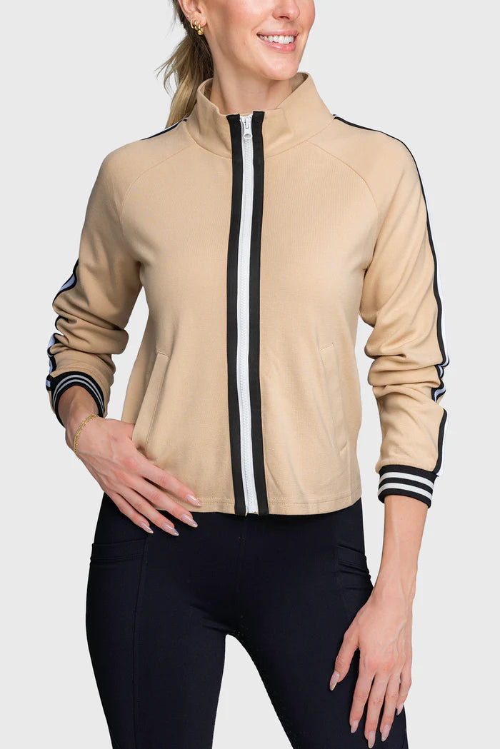 Kastel Full Zip Track Jacket Sand