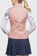 Kastel Full Zip Blush Quilted Vest