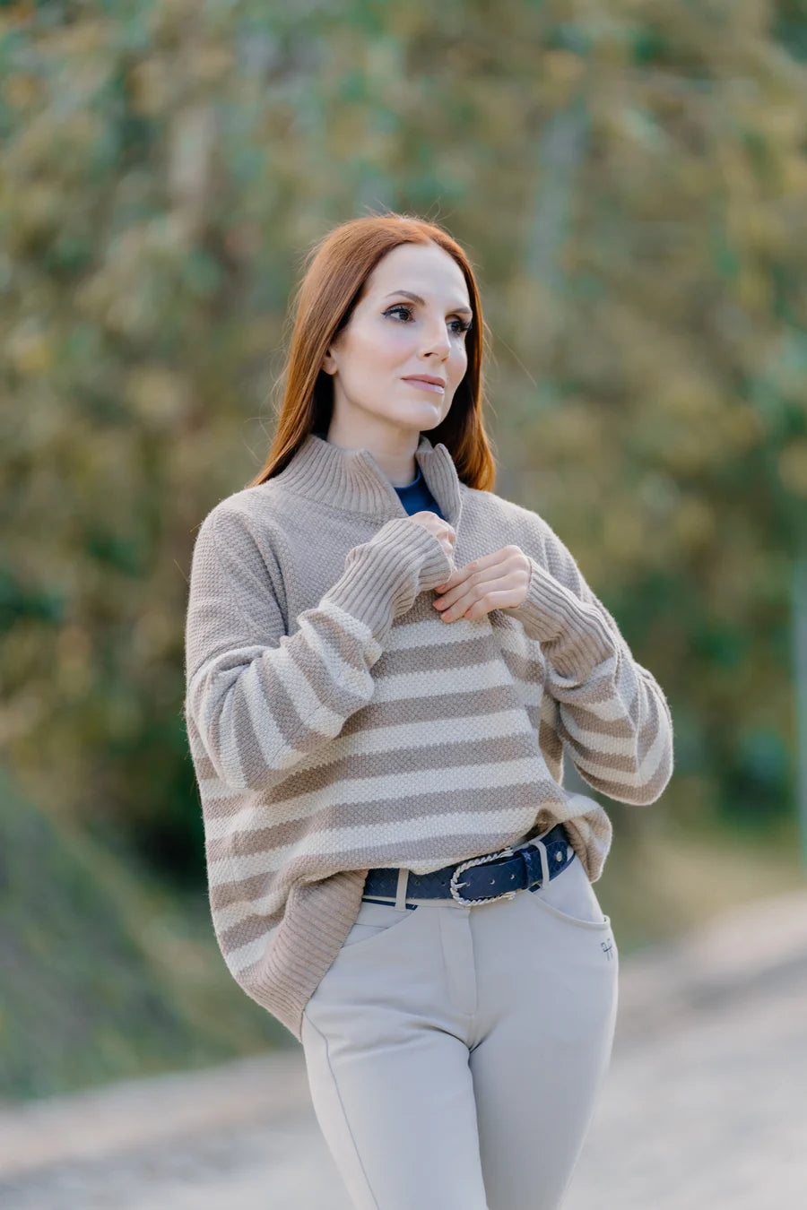 Hannah Childs Sassy Boyfriend Stripe Sweater